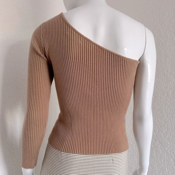 REVOLVE Sweater Lovers + Friends Asymmetrical Knit One Shoulder Size XS - Picture 5 of 9